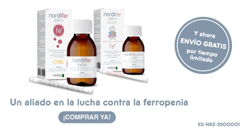 Bodegón de productos Nordifer Zero y Nordifer Zero Baby