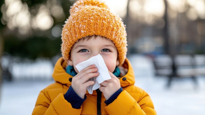 niño nieve frio-1